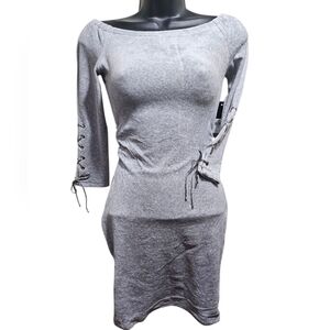 NWT Juicy Couture XS Velour Off Shoulder Dress